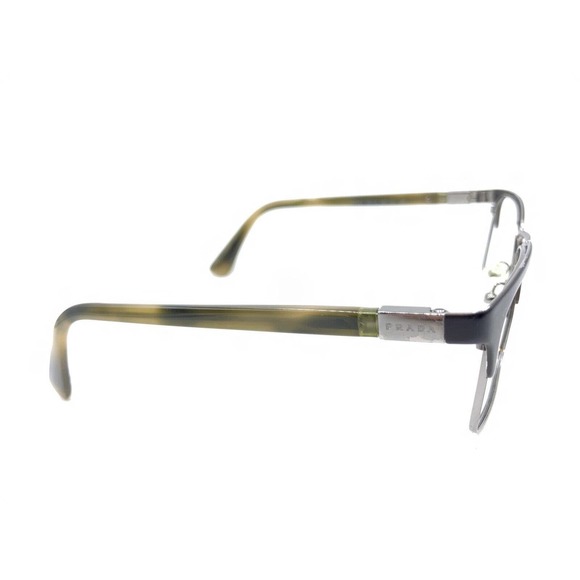Prada VPR 54T U6C-1O1 Matte Black Silver Eyeglasses Frames 53-19 140 Italy - Picture 4 of 12